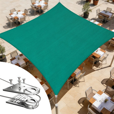 Royal Super Ring Shade Rectangle Super Ring Shade Sail With Hardware Kit