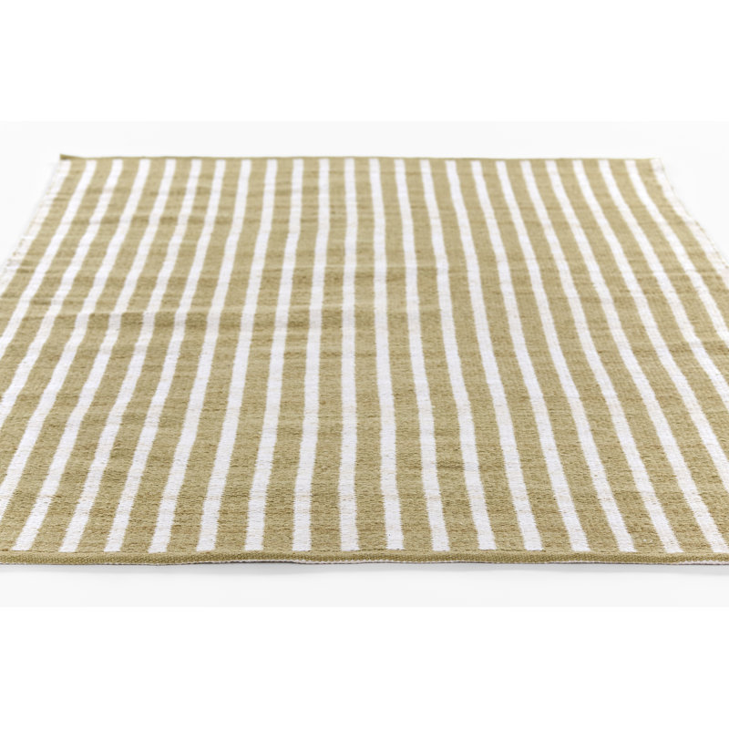 Tapis d'extérieur vert tissé à la main 8 pi 10 po x 11 pi 10 po, Rectangle 8 pi 10 po x 11 pi 10 po
