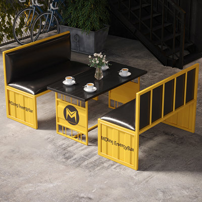 Solid Wood Top Trestle Dining Set