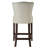 Colten Upholstered Faux Leather Counter Stool with Solid Wood Frame