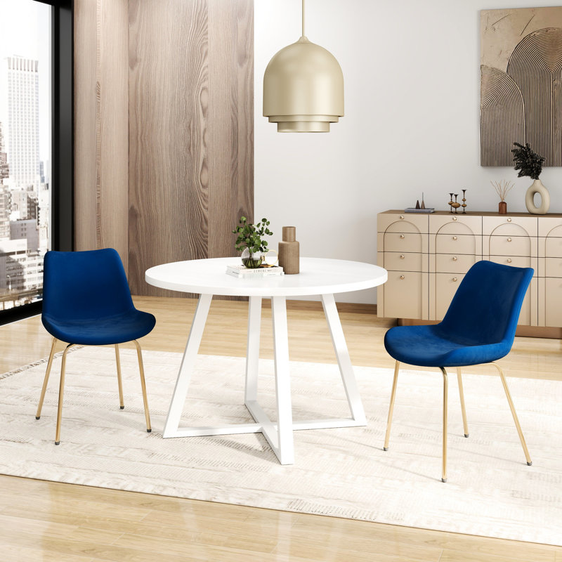 Table de salle à manger 3 places avec 2 chaises rembourrées et rembourrées en mousse, H 29,73 po x L 29,28 po x l 29,7 po