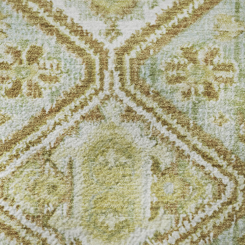 Premium Machine Washable Ashington AMF1834 Aztec Rug, Rectangle 10' x 14'