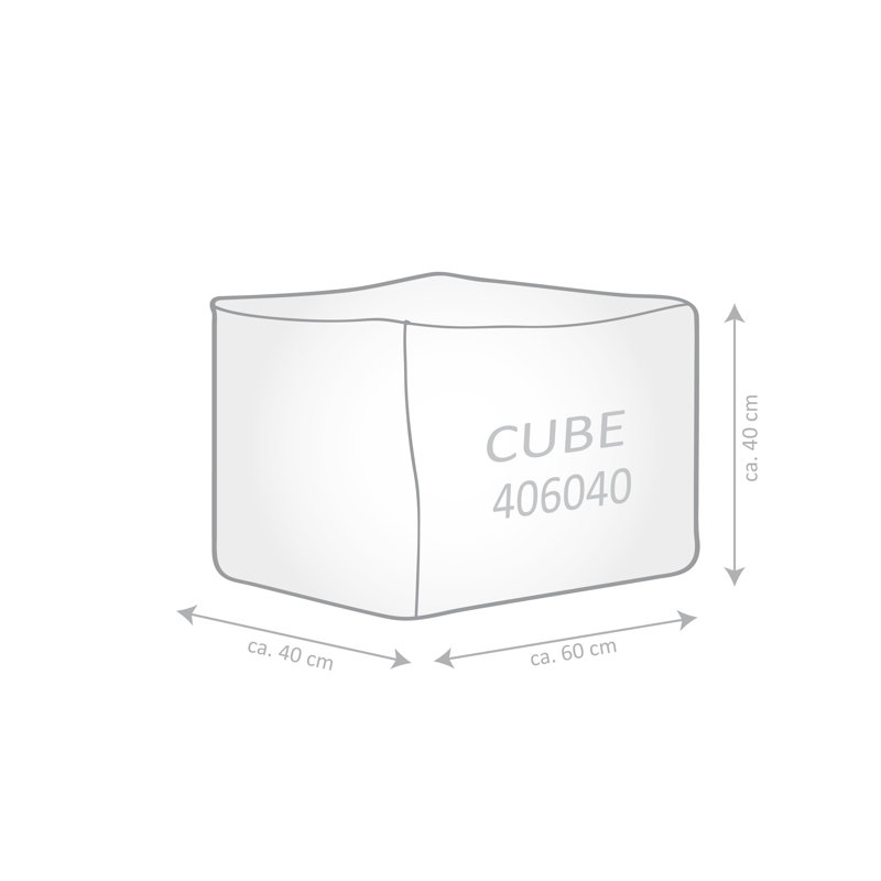 repose-pieds sac sable cube paille