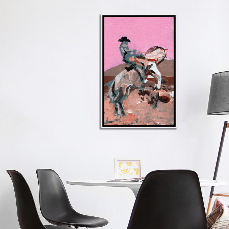 Wild Ride 1 Piece Wall Art on Canvas, 101.6 cm H x 66.04 cm W x 4.445 cm D, White