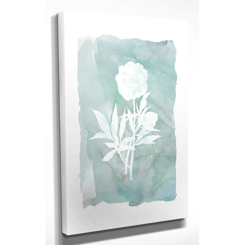«Silhouette Botanical I» par Carol Robinson - reproduction d'art sur toile tendue, H 16 po x l 20 po x P 1,5 po