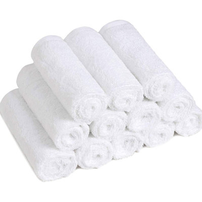 Débarbouillette Basic Basic blanche 15 x 25 pouces