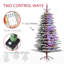 Multicolore arbre de Noël artificiel avec 400 lumières à DEL et base stable pour célébration 47,2 "x 76,8"