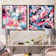 Cyrill - Ensemble de 2 collages carrés abstraits-101858751-101858748