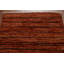 Tapis de couloir orange orange noué à la main 3 x 10