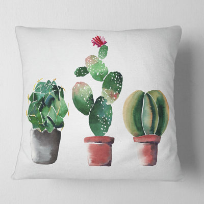 Floral Throw Pillow