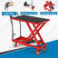 Chariot de table hydraulique de 1 100 lb - Hauteur de levage 35,4 po, ciseaux simples avec patin antidérapant
