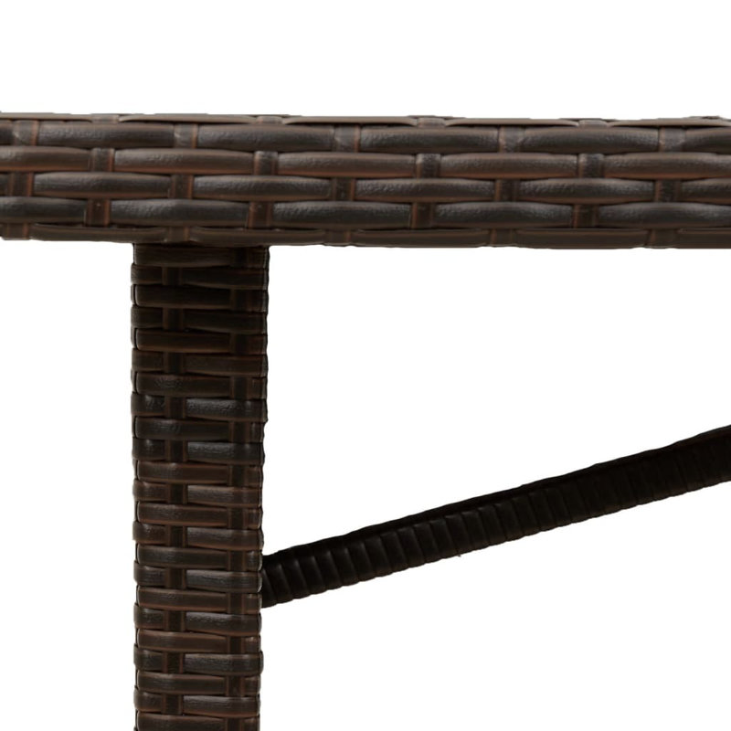 Belul Rectangular Outdoor Dining Table , 240cm cm W 90cm cm D, Brown