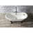 Kingston Aqua Eden 67-Inch Cast Iron Oval Double Slipper Clawfoot Tub (No Faucet Drillings)-36629552