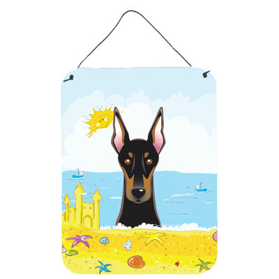 Décoration murale "saint bernard summer beach"