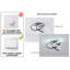 Angstrom 1 - Light 26cm Unique/Statement Geometric LED Semi Flush Mount-926549485