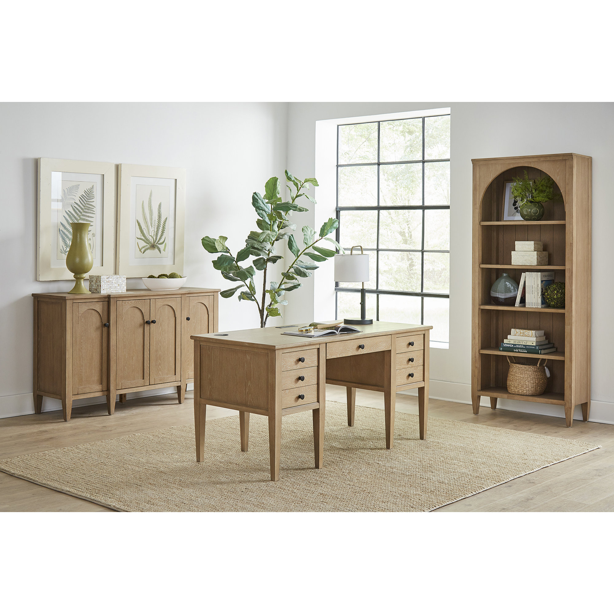 Gayle 32" W Bookcase, 78" H x 32" W x 14" D, 1