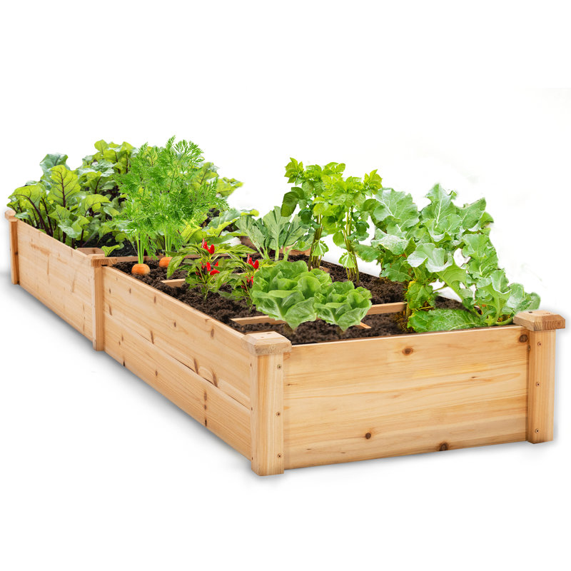 Lit de jardin surélevé en bois Olivers