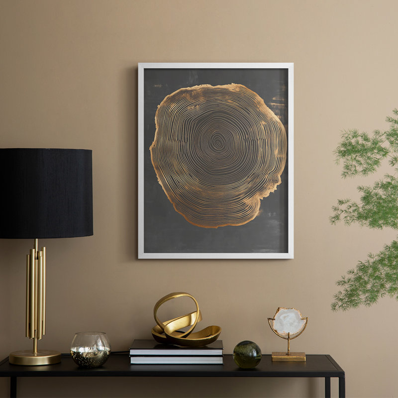 Abstract XCVI Framed Print - Ready To Hang, 10" H x 8" W, White