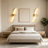Modern Gold LED Wall Sconce, Dimmable Curved Wall Light Fixture-619059441