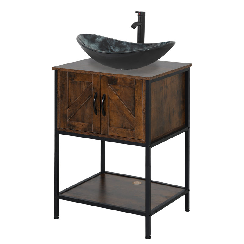 Meuble-lavabo autoportant avec lavabo