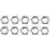 10 Pack 10Mm Fine Pitch Nuts 3Mm  Threaded Aluminium Rod Nipple Hollow Tube In Various Length Screw Connectors Easy Installation  Lamps, Chandeliers, Candelabras And Other Light Fittings Any Type Of Project.