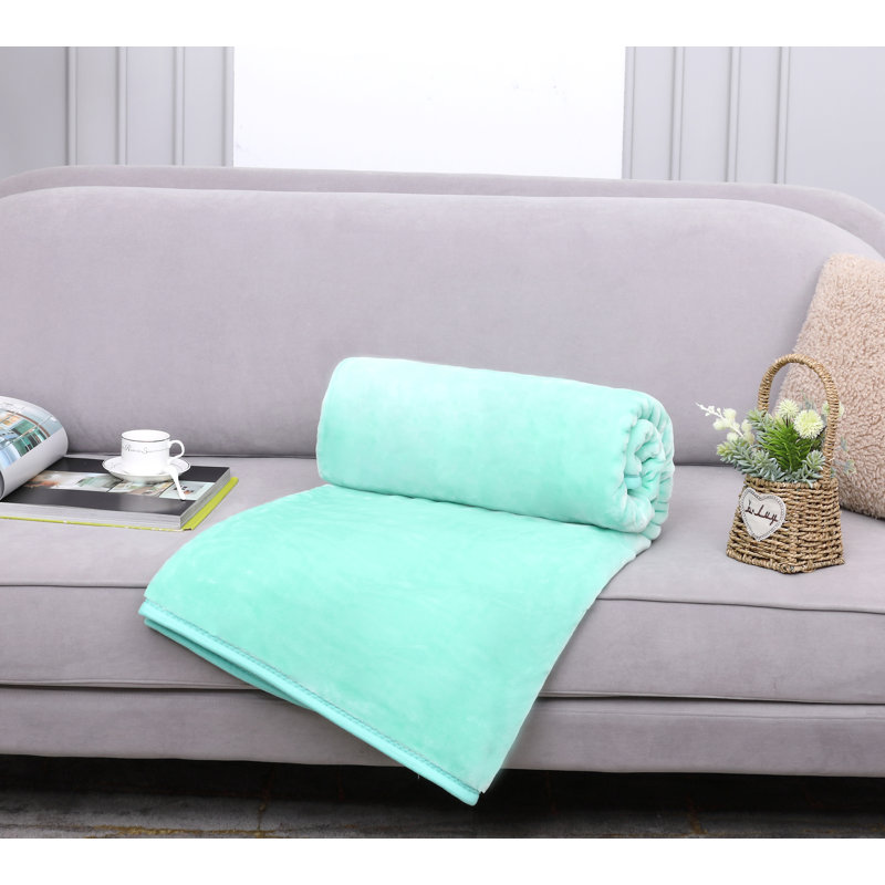 Bernestine Throw Blanket, W200 x L240cm, Mint Green