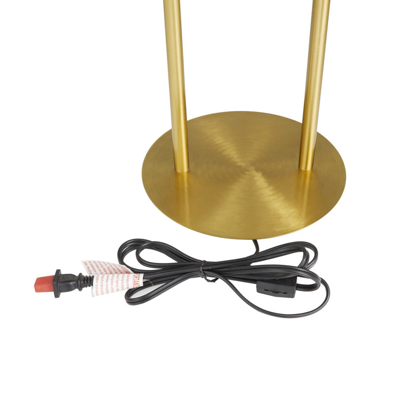 Lampe de table dorée, H 24 po x l 14 po x P 14,1 po