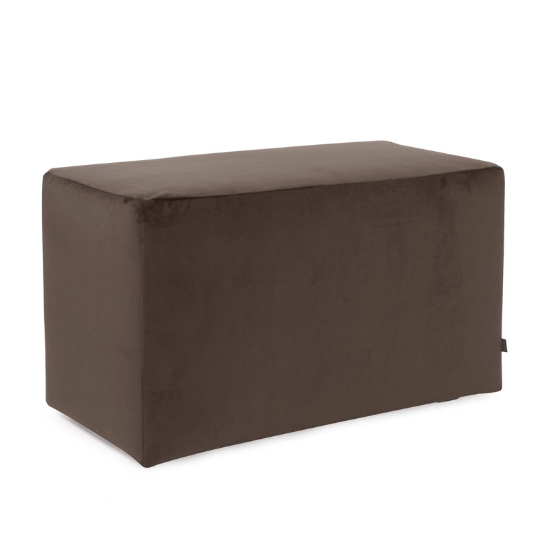 Azemar Polyester Upholstered Bench, Bella Chocolate Performance Velvet