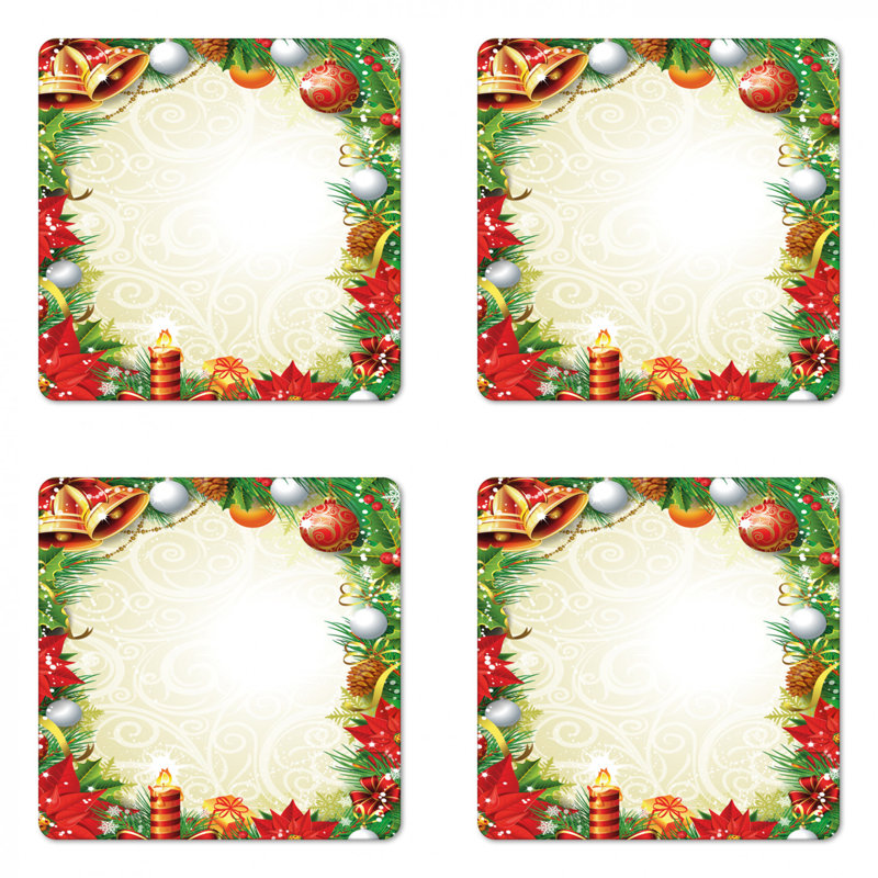 Square 4 Piece Coaster Set