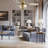 42"W Pepin Glam/Modern LED Indoor Clear Gold Glass Ceiling Fan With Oak And White Blades with a Remote Control