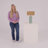 Lukasik Striped Paper Mache Table Lamp