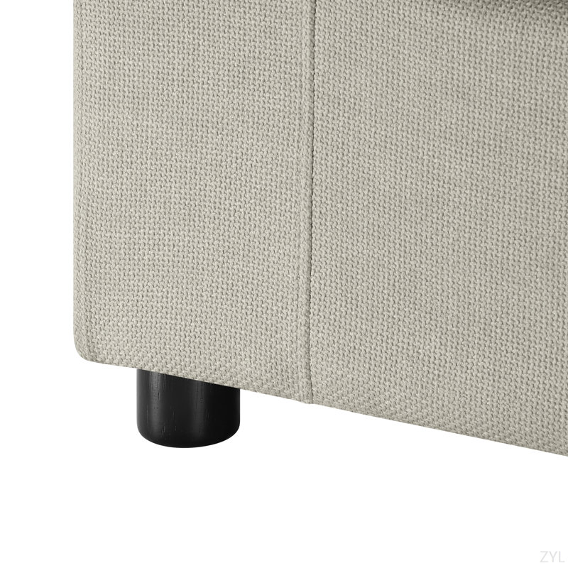 Fauteuil en velours côtelé Chelsea, Beige