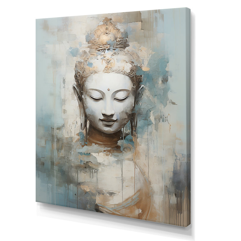 Statue de bouddhisme religieux III - impressions sur toile bouddhisme, Toile tendue, H 32 po x l 24 po x P 1 po