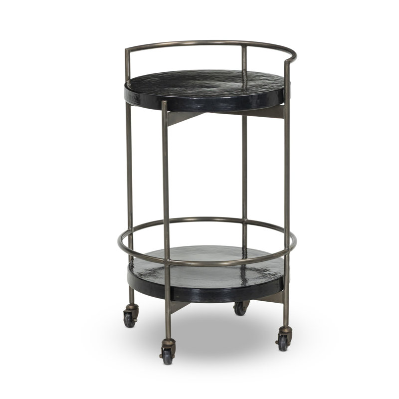 Dottie Reyer Cressida Nightstand-Linen, Moss Cast Glass