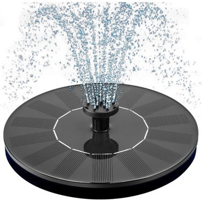 1W Solar Bird Bath Fountain Pump, Solar Fountain With 6 Nozzle, Free Standing Floating Solar Powered Water Fountain Pump For Bird Bath, Garden, Pond, Pool, Outdoor