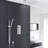 Liverpool Ceiling Mount Thermostatic Rainfall Shower System Luxury Modern Design-48170692