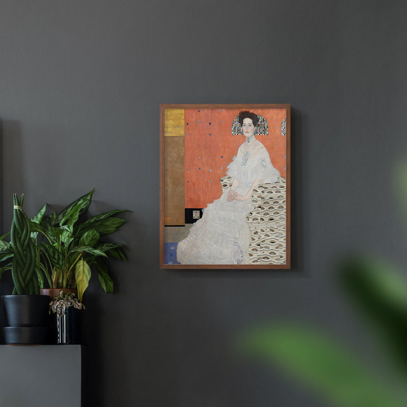 «Gustav Klimt VII» sur, Noyer, H 10 po x l 8 po