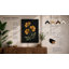 Golden Flowers Ascending Botanical - Framed Print-2145948655-2145948644