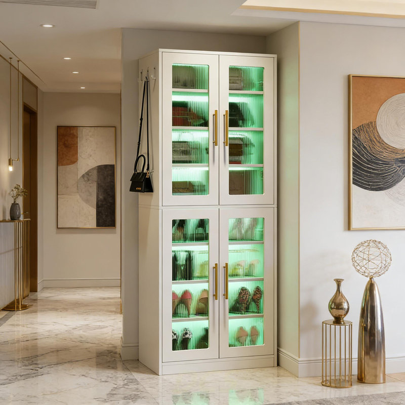 Armoire de style moderne, armoire à chaussures, armoire unique, rangement pour chaussures