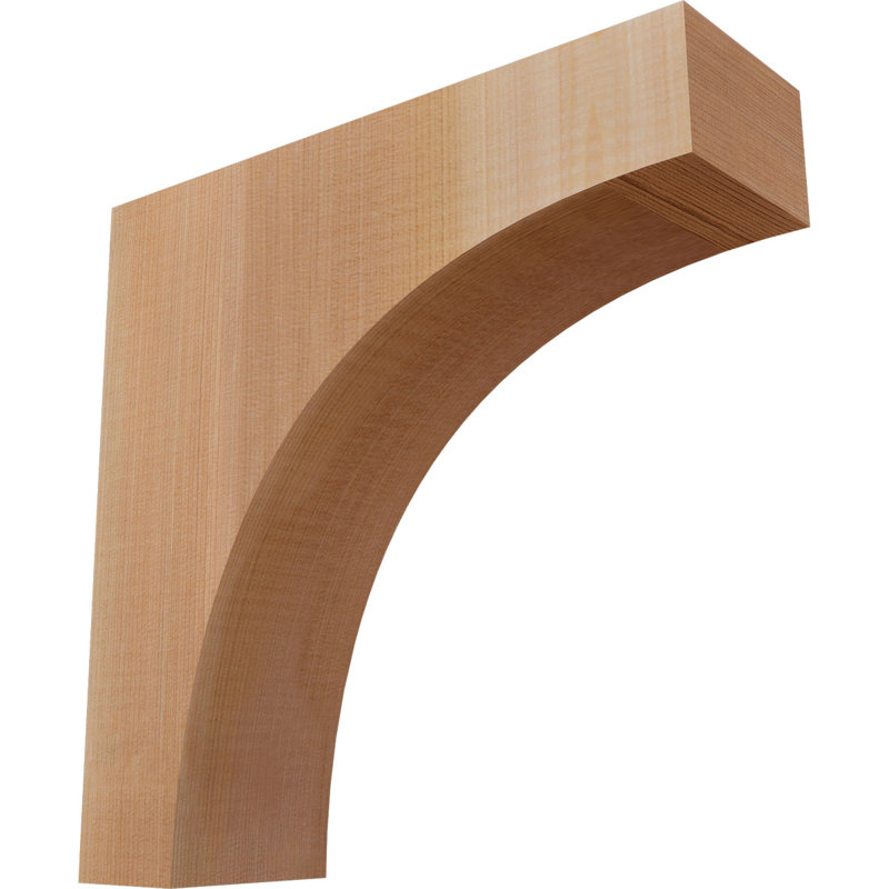 Huntington Corbel, H 12 po x l 3,5 po x P 12 po, Lisse, Cèdre rouge