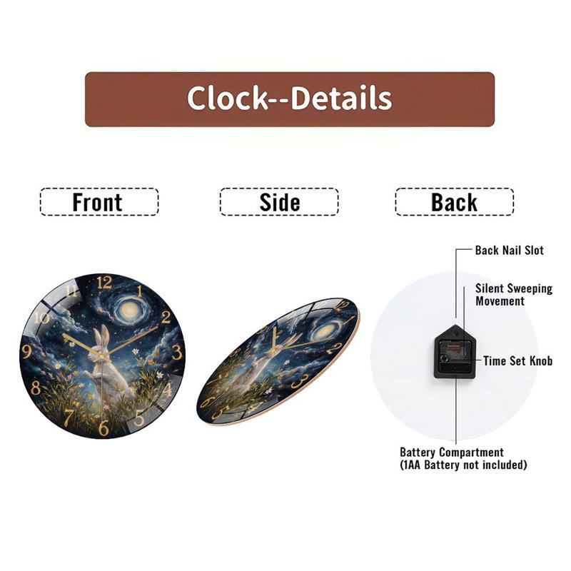 Horloge murale 12 po