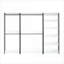 Système de rangement sur pied, 3 tablettes l 7 po autoportantes | Blanc | Bois et métal-1358310975
