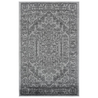 Crowborough Oriental Light Grey/Dark Grey Area Rug