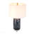 D16.9''Xh28'' Ellis Glass Table Lamp