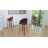 Mahtab Modern Set Of 2 Swivel Bar Stools With PU Upholstery And Wood Legs-963480641-963480653