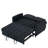 52" Modern Velvet Sofa Bed - 3-In-1 Convertible with Pillows & Side Pockets-1961656624