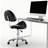 Height Adjustable Saddle Stool with Back