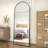 Arched Metal Oversized Full Length Mirrors Wall Mirrors with Stand-2020763890-2020763903