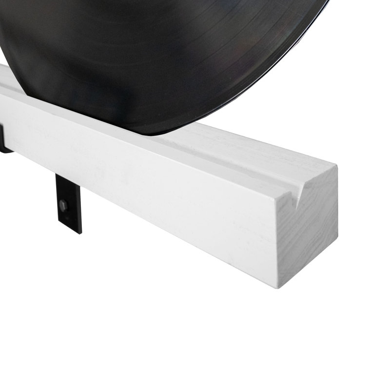 Rayne Record Display Shelves, White, 21x3x2