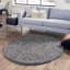 Tapis à poil long gris graphite Lanzilotta-482059575